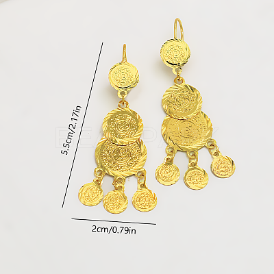 Brass Chandelier Earrings for Women FQ5405-1-1