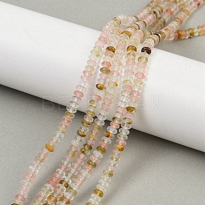 Watermelon Stone Glass Beads Strands G-U026-B02-4mm-1
