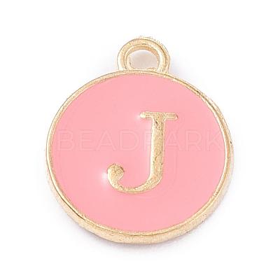 Golden Plated Alloy Enamel Charms ENAM-Q437-14J-1