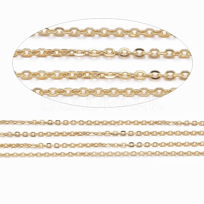 3.28 Feet Ion Plating(IP) 304 Stainless Steel Cable Chains X-CHS-H007-01G-1