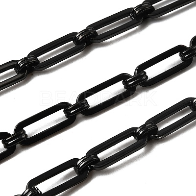 304 Stainless Steel Rectangle Link Chains CHS-S012-26B-B-1