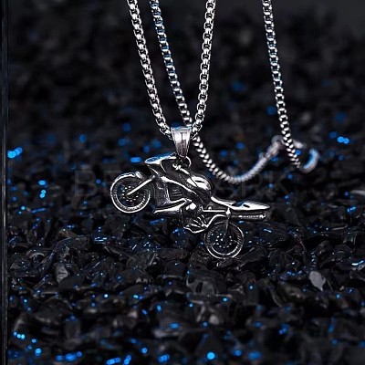 Motorcycle Alloy Pendant Necklace FS-WGFC55A-05-1