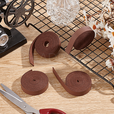 Flat PU Leather Cord WL-WH0004-09E-1