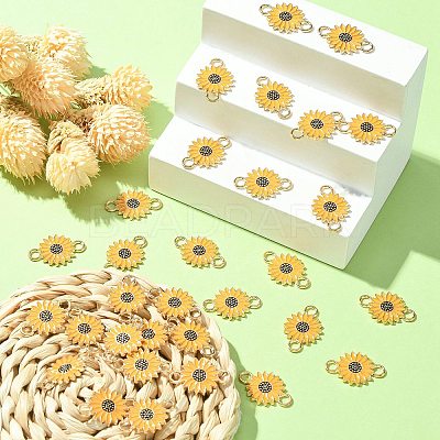 50Pcs Alloy Enamel Connector Charms ENAM-SZ0004-23-1