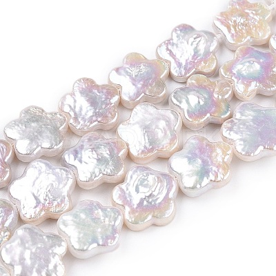 Baroque Natural Nucleated Keshi Pearl Beads Strands PEAR-S020-A03-1