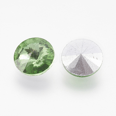 Glass Pointed Back Rhinestone RGLA-R003-10mm-M-1