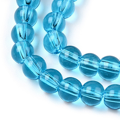 Transparent Glass Beads Strands GLAA-T032-T4mm-06-1