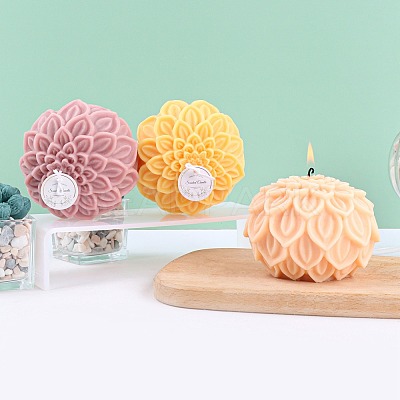 Flower Shape Silicone Candle Molds CAND-PW0009-08-1