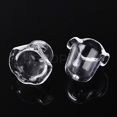 Transparent Acrylic Bead Caps TACR-T028-58A-1