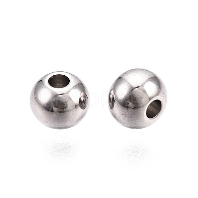 Tarnish Resistant 201 Stainless Steel Beads STAS-R033-5mm-1
