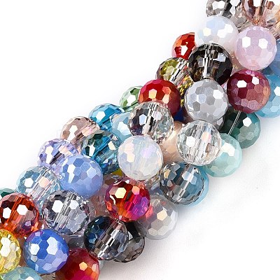 Electroplate Glass Bead Strands GLAA-Z006-01M-1