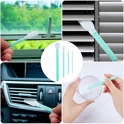 100Pcs 4 Style Foam Cleaning Swab Sticks for Lab MRMJ-GF0001-48-1
