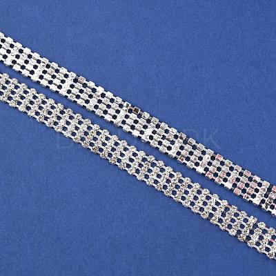 Brass Rhinestone Strass Chains CHC-WH0013-02S-1