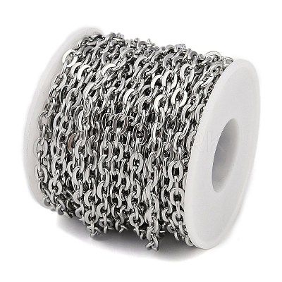 Non-Tarnish 304 Stainless Steel Link Chains CHS-A013-05P-1