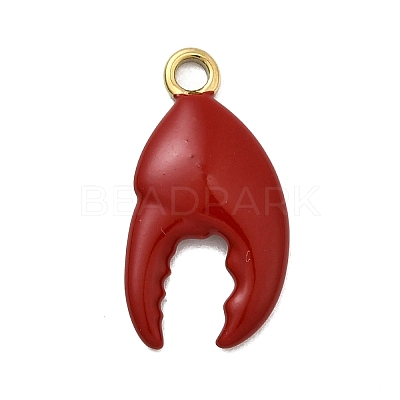 304 Stainless Steel Enamel Pendants STAS-I355-11G-06-1