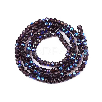 Electroplate Glass Beads Strands EGLA-A044-T1mm-L15-1
