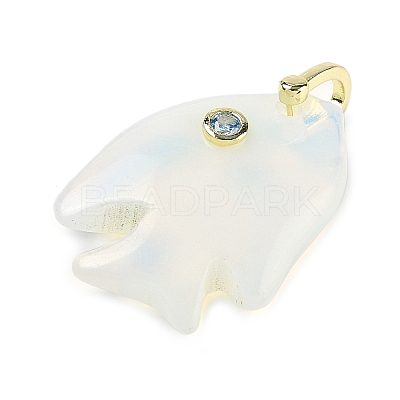 Opalite Carved Pendants G-G460-01G-09-1