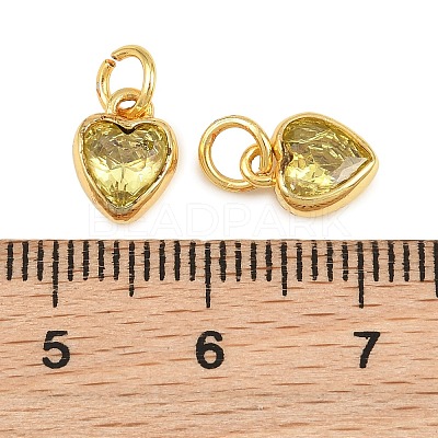 Brass Pave Cubic Zirconia Charms CU-CBA3D67-09G-02-1