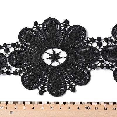 Flower Polyester Embroidery Lace Ribbon OCOR-XCP0002-63-1