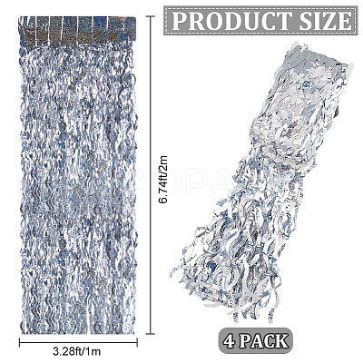 Plastic Foil Fringe Curtains DIY-WH20011-33A-1