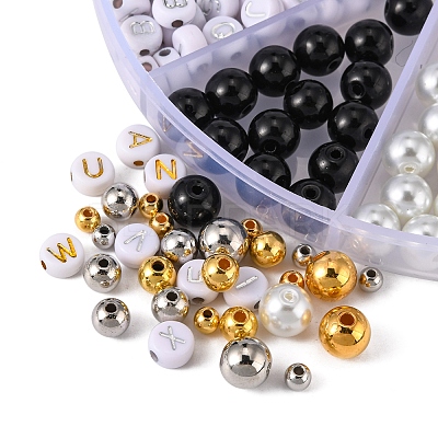 DIY Letter Beaded Bracelet Making KIt DIY-YW0006-10-1