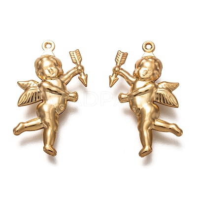 Valentine's Day 304 Stainless Steel Pendants X-STAS-P266-04G-1
