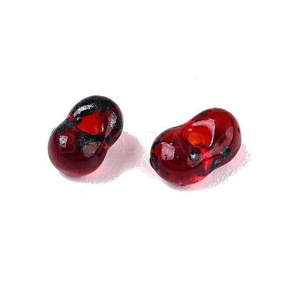 Picasso Spray Painted Glass Seed Beads SEED-T006-04-32-1