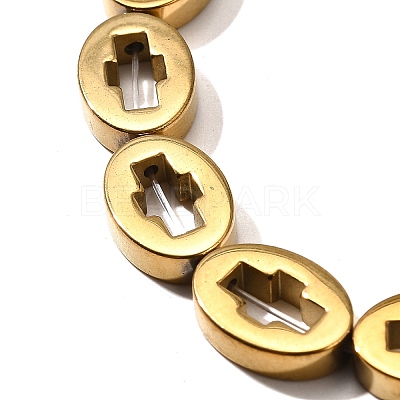 Electroplated Synthetic Non-magnetic Hematite Beads Strands G-L613-Z01-03E-1