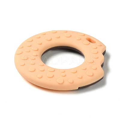 Donut Food Grade Eco-Friendly Silicone Focal Beads LS-SIL-Q023-01B-1