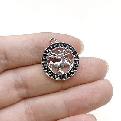 Constellation Themes Alloy Rhinestone Pendants PW-WG6B97D-12-1