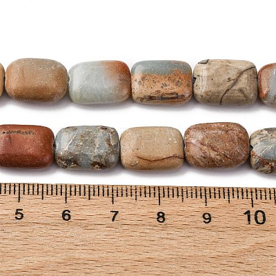 Natural Aqua Terra Jasper Beads Strands G-L624-F03-14x10mm-1
