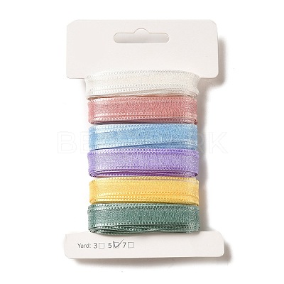 Polyester and Nylon Ribbon Sets DIY-Z029-01K-1