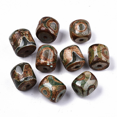 Tibetan Style dZi Beads TDZI-N001-014B-1