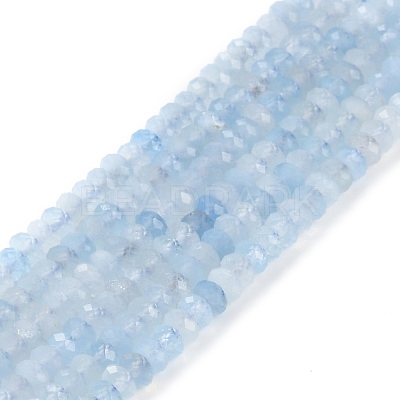 Natural Aquamarine Beads Strands G-E194-12-01-1