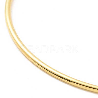Screw End Ball 304 Stainless Steel Wire Bangle BJEW-F435-01G-1
