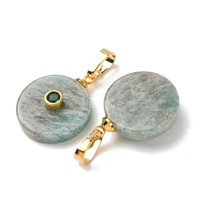 Natural Amazonite Pendants G-P628-03G-06-1