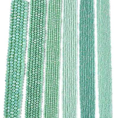 Electroplate Glass Beads Strands EGLA-A044-P2mm-B14-1