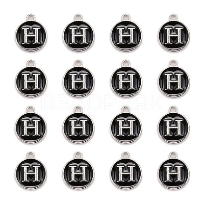 Platinum Plated Alloy Charms ENAM-S118-02H-P-1