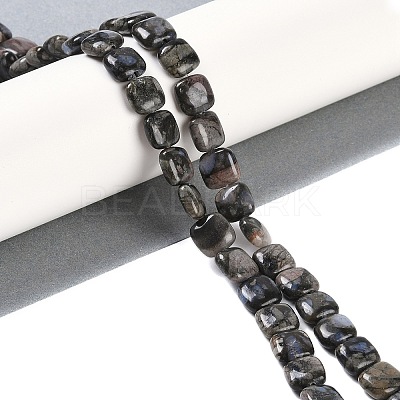 Natural Glaucophane Beads Strands G-C141-F01-01-1