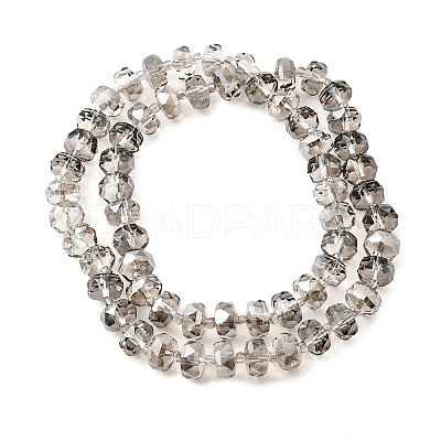 Transparent Electroplate Glass Beads Strands EGLA-P062-01A-03-1
