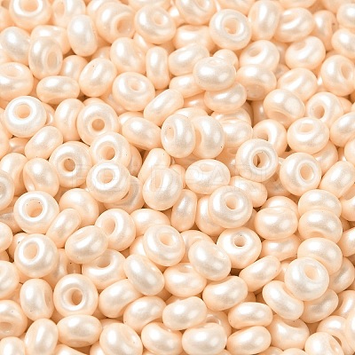 Baking Paint Luster Glass Seed Beads SEED-B001-04A-02-1