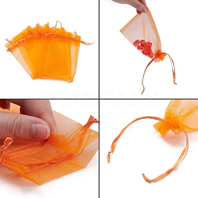 Organza Gift Bags with Drawstring OP-R016-10x15cm-14-1