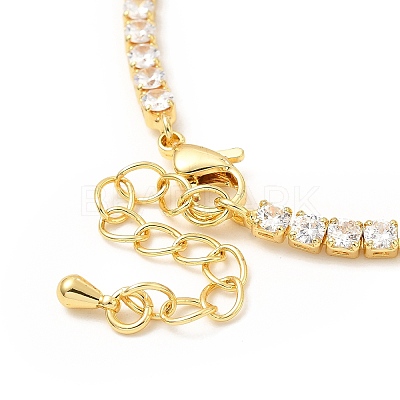Cubic Zirconia Chain Bracelet BJEW-A132-22G-1