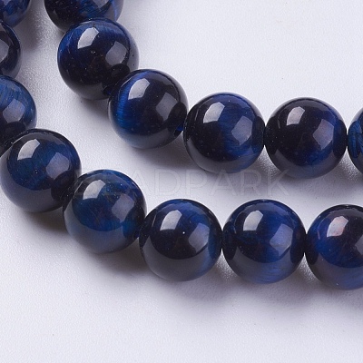 Natural Tiger Eye Beads Strands X-G-G544-8mm-04-1