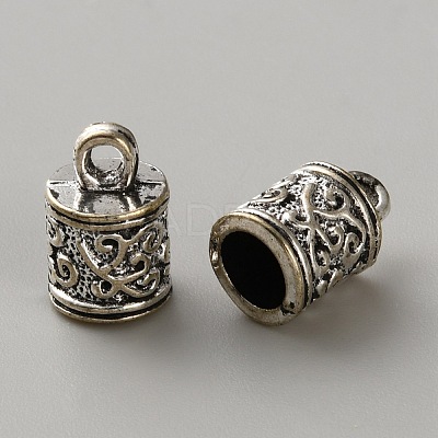 Tibetan Style Alloy Cord Ends FIND-WH20023-031AS-06-1