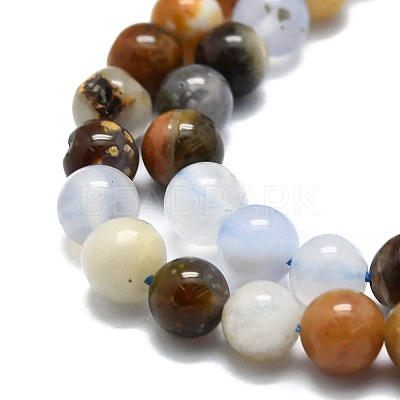 Natural Chalcedony Beads Strands G-E576-11A-1