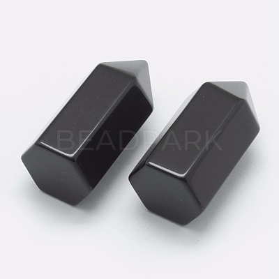 Natural Obsidian Pointed Beads G-G760-K03-1