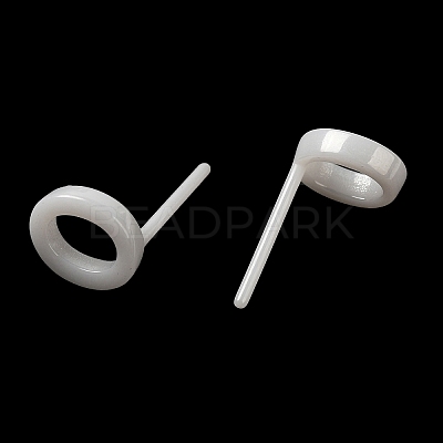 Hypoallergenic Bioceramics Zirconia Ceramic Stud Earrings EJEW-F340-04O-1