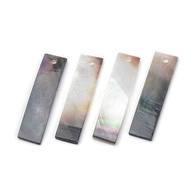 Black Lip Shell Pendants SHEL-Q008-82-1