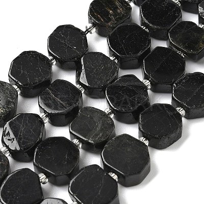 Natural Black Tourmaline Beads Strands G-I394-D17-1